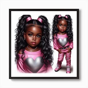 Little Black Girl 2 Art Print