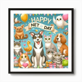 Happy Net Day Art Print