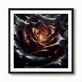 Dark Rose 3 Art Print