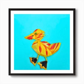 Tulip Duck Art Print