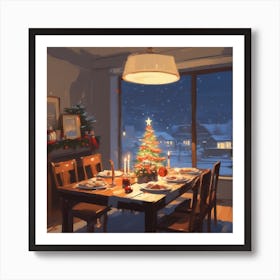 Christmas Table 1 Art Print