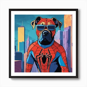 Spider-Man Dog Art Print