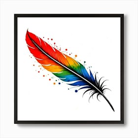 Rainbow Feather 11 Póster