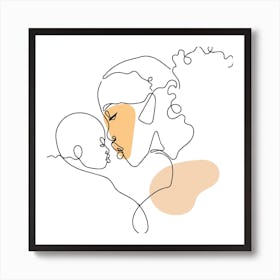 Mother's Love Square Art Print