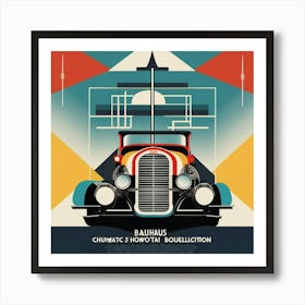 bauhaus vintage car Art Print