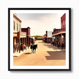 Old West Town 13 Art Print