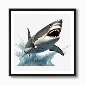 Great White Shark Art Print