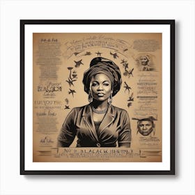 Afro-American Woman Art Print