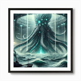 Abyssal Behemoth Water Manipulation Art Print