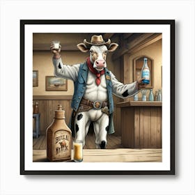 Cowboy Bar Art Print