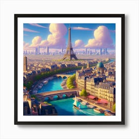 City of Lights: Paris Panorama Art Print