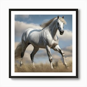 White Horse Art Print