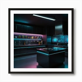 Futuristic Kitchen Art Print