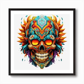 Day Of The Dead Skull 4 Art Print