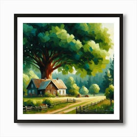 House In The Woods Art Print