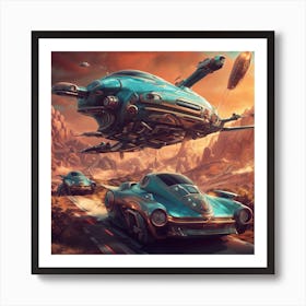 Spaceships Art Print