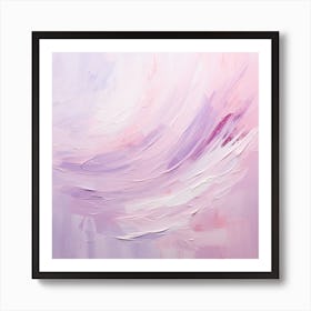 AI Blush Brushstrokes Art Print