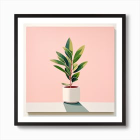 Plant In A Pot Art Print