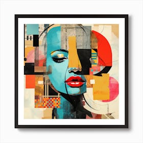 Abstract Of A Woman Art Print