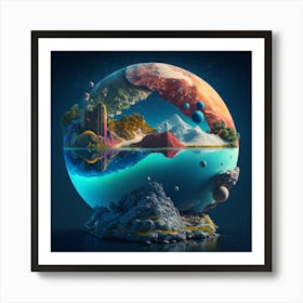 Planet Earth 1 Art Print