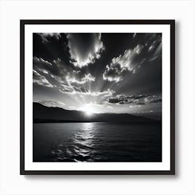 Sunrise Over The Sea 1 Art Print