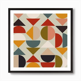 Bauhaus Modern Square Art Print