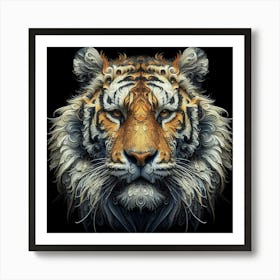 Tiger Head 2 Art Print