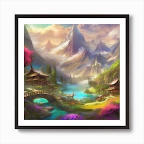 Asian Landscape Art Print