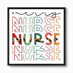 Merry Nurse Nursing Cute Health Worker Merry Christmas 2022 1 Art Print