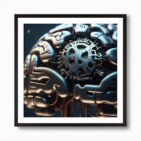 Mechanical Brain Art Print