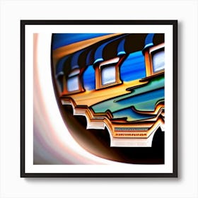 Abstract Of A Train Art Print