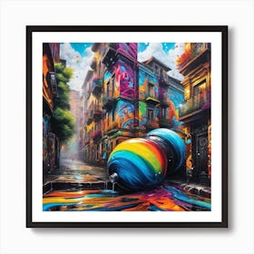 Rainbow Ball Affiche