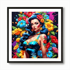 Pinup Girl Art Print