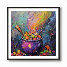 Cauldron Of Candy 1 Art Print