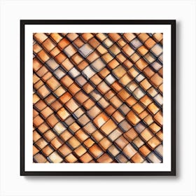 Tiled Roof Background 1 Art Print