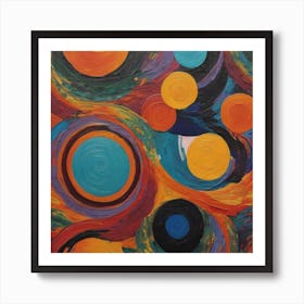 Abstract Circles Art Print