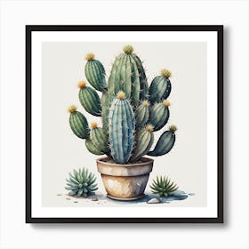 Cactus Oasis Art Print