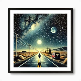 Road To Nowhere.AI Art Print