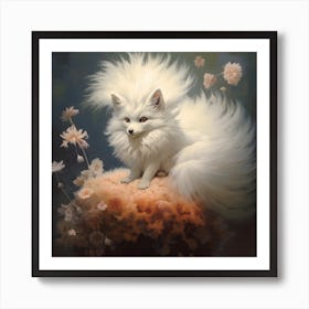 White Fox Art Print