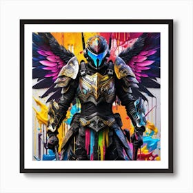Warrior With Wings 1 Art Print