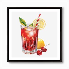 Cherry Martini 1 Art Print