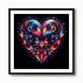 Love Neon (3) Art Print