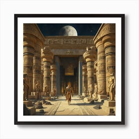 Egyptian Temple Art Print