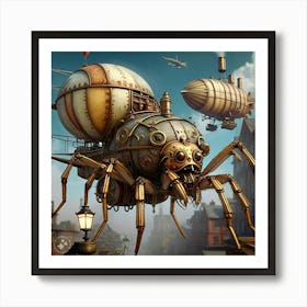 Steampunk Spider Art Print