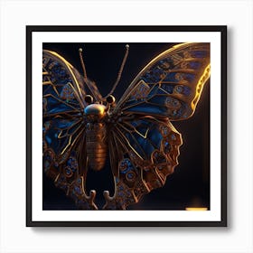 Steampunk Butterfly 1 Art Print