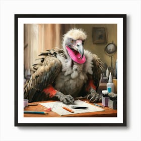 Vulture Artist Art Print