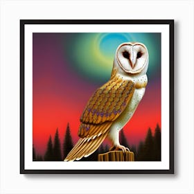 Barn Owl Art Print