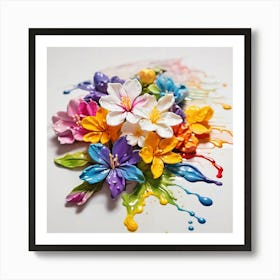 Colorful Flowers Art Print