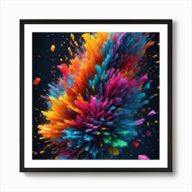 Colorful Explosion Art Print