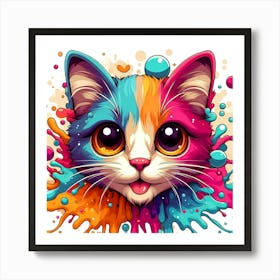 Creative Feline Cat Artwork 28 Art Print